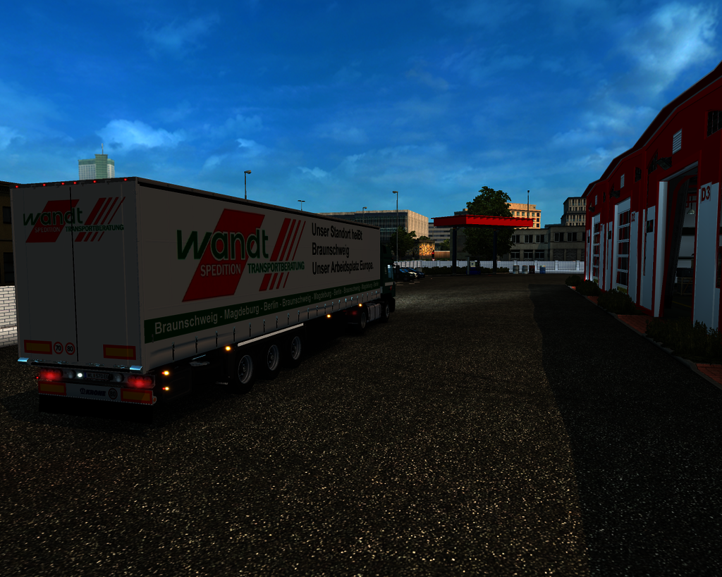 ets2 Man F2000 4x2 Commander + Krone Profiliner Wa - prive skin ets2