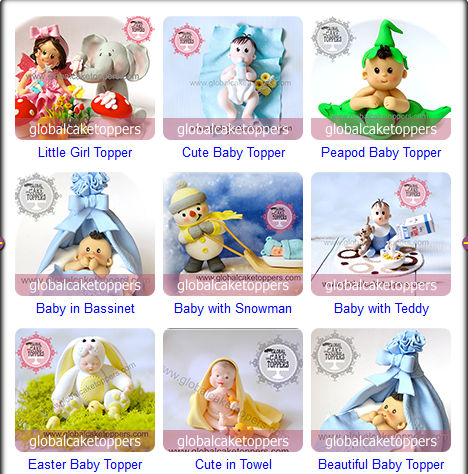 baby-christening-cake-toppers Global cake Toppers