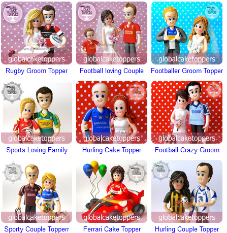 family sports cake toppers Global cake Toppers