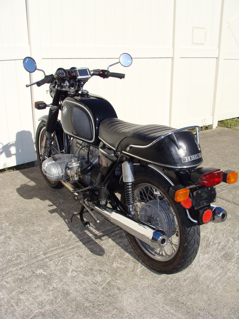 4970271 '76 R90-6, Black, Dual Disc, Garman. (12) 1976 BMW R90/6, Black. Dual Disc, Stainless Spokes, Koni Shocks, 46,891 Miles.