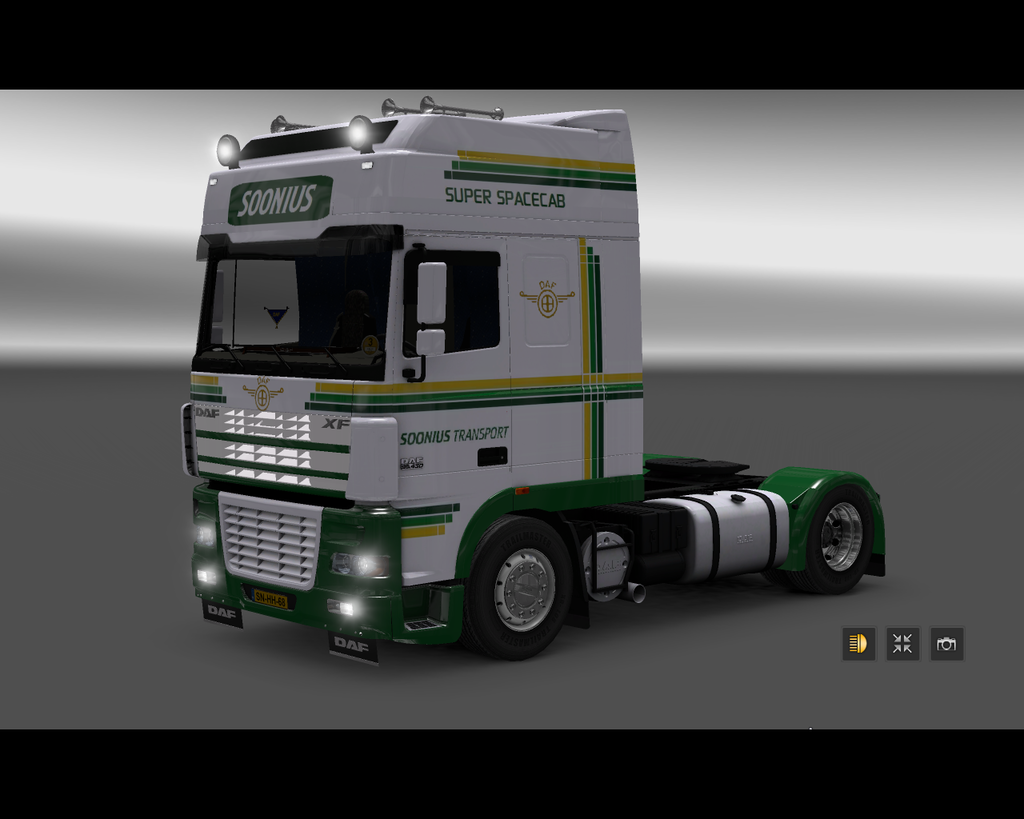 ets2 Daf 95 XF 4x2 Super Space Cab Soonius Transpo - prive skin ets2