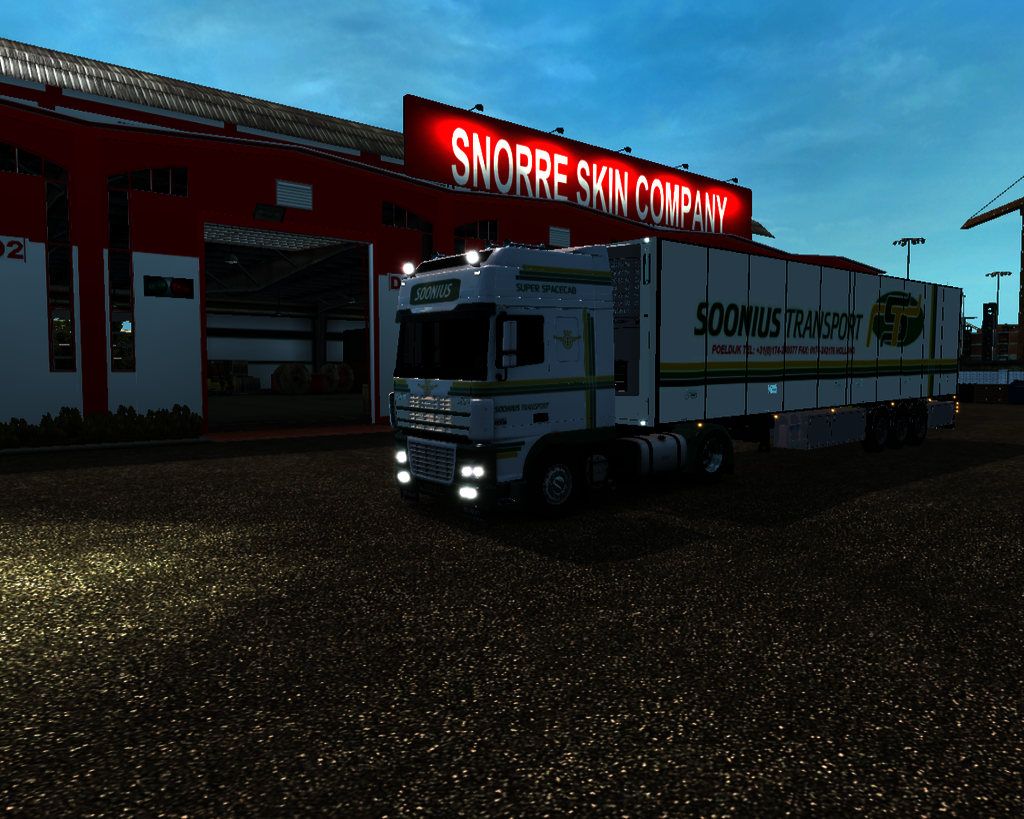 ets2 Daf 95 XF 4x2 Super Space Cab + Narko Soonius - prive skin ets2
