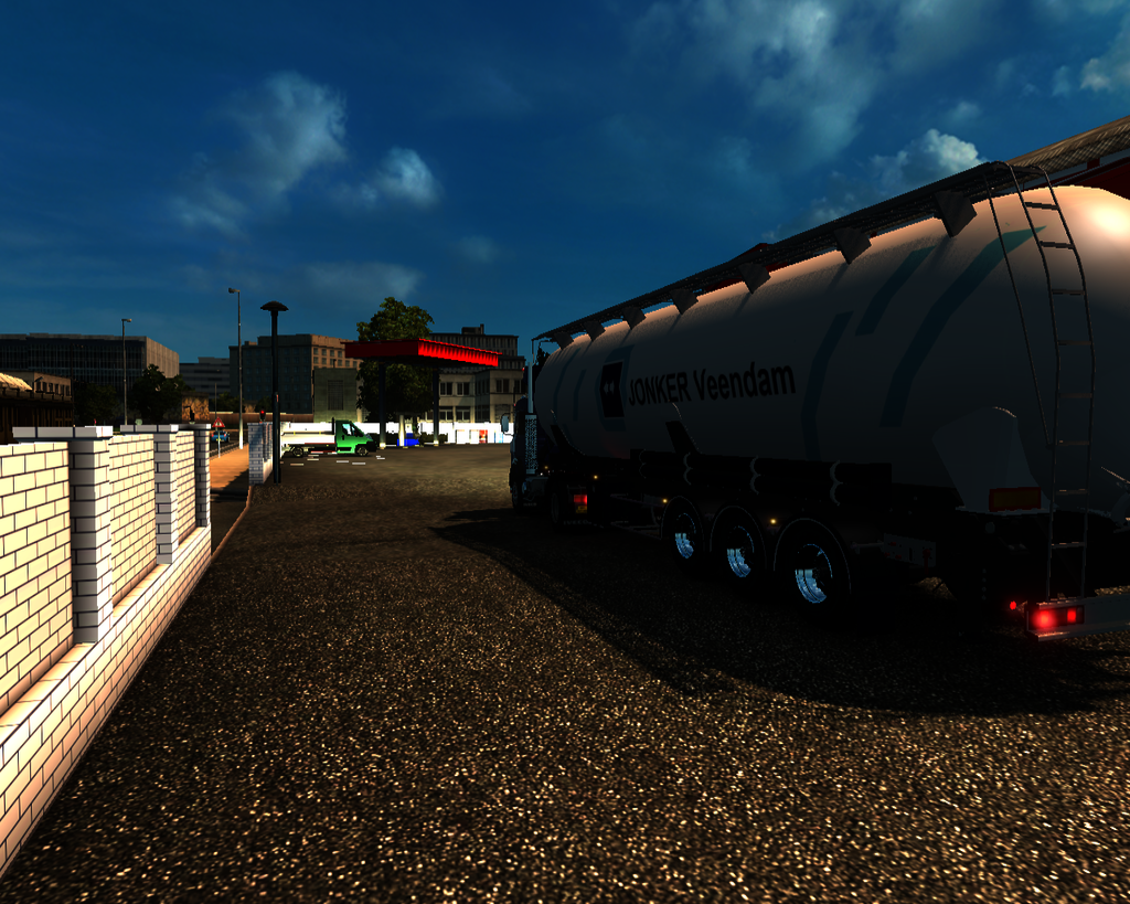 ets2 Iveco Turbostar 190-38 4x2 + Silo trailer Jon - prive skin ets2