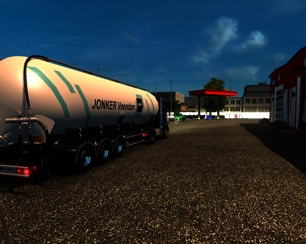 ets2 Iveco Turbostar 190-38 4x2 + Silo trailer Jon - prive skin ets2