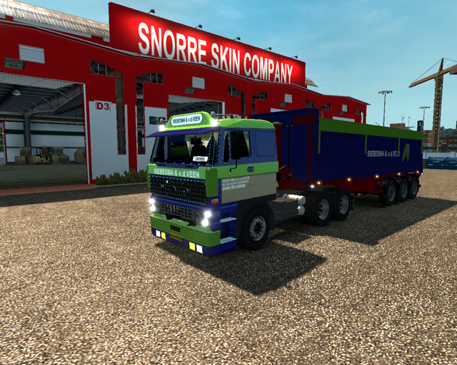 ets2 Daf 3300 ATI 6x4 + Bulthuis Kipper Siebesma & prive skin ets2