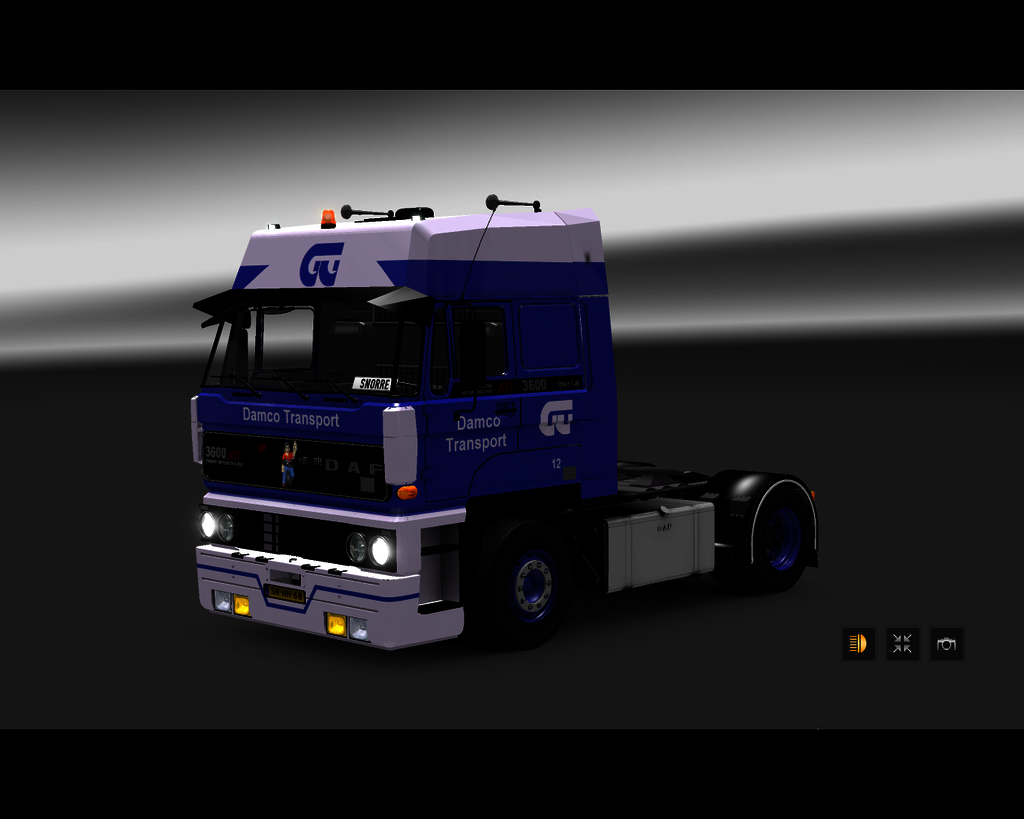 ets2 Daf 3600 Ati 4x2 Damco Transport Rotterdam  - prive skin ets2