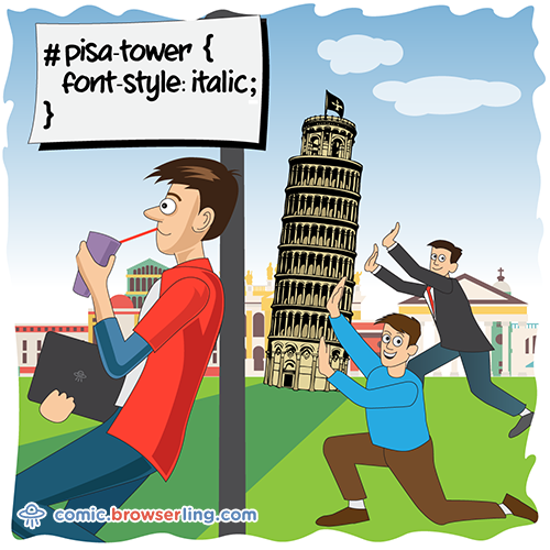 Tower of Pisa Tech Jokes