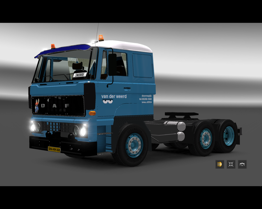 ets2 Daf 3300 6x2 van der Weerd Doornspijk Holland - prive skin ets2