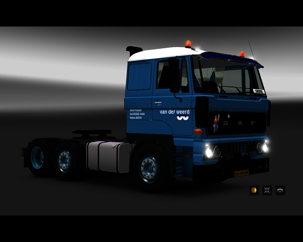 ets2 Daf 3300 6x2 van der Weerd Doornspijk Holland - prive skin ets2