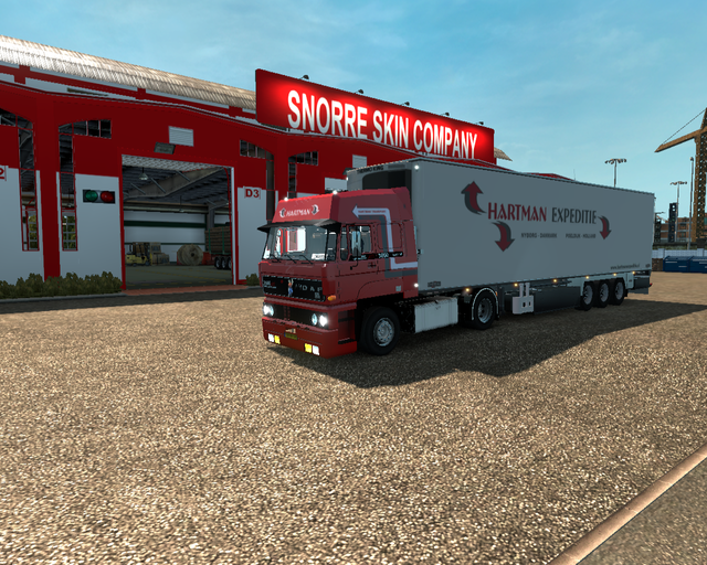 ets2 Daf 3600 Ati 4x2 + Chereau Coolliner Hartman  prive skin ets2