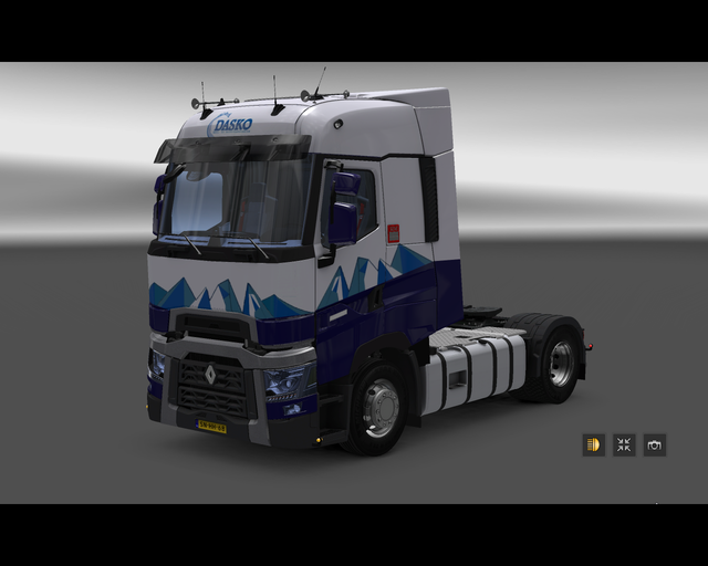 ets2 Renault T 4x2 Dasko koel en vriestransporten  prive skin ets2