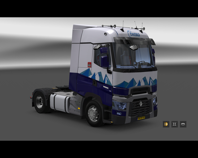 ets2 Renault T 4x2 Dasko koel en vriestransporten  prive skin ets2