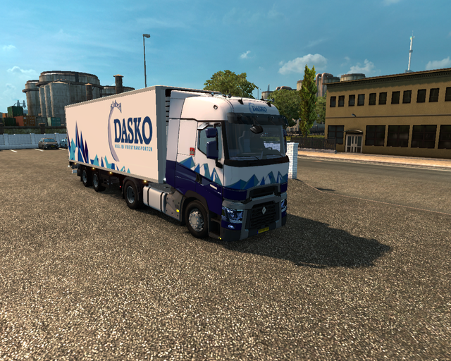 ets2 Renault T 4x2 Dasko + 2asser Krone koeltraile prive skin ets2