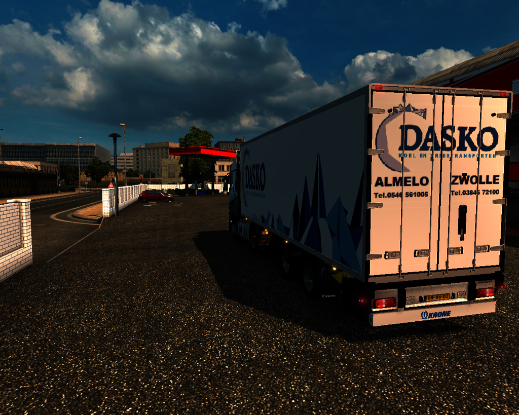 ets2 Renault T 4x2 Dasko + 2asser Krone koeltraile - prive skin ets2