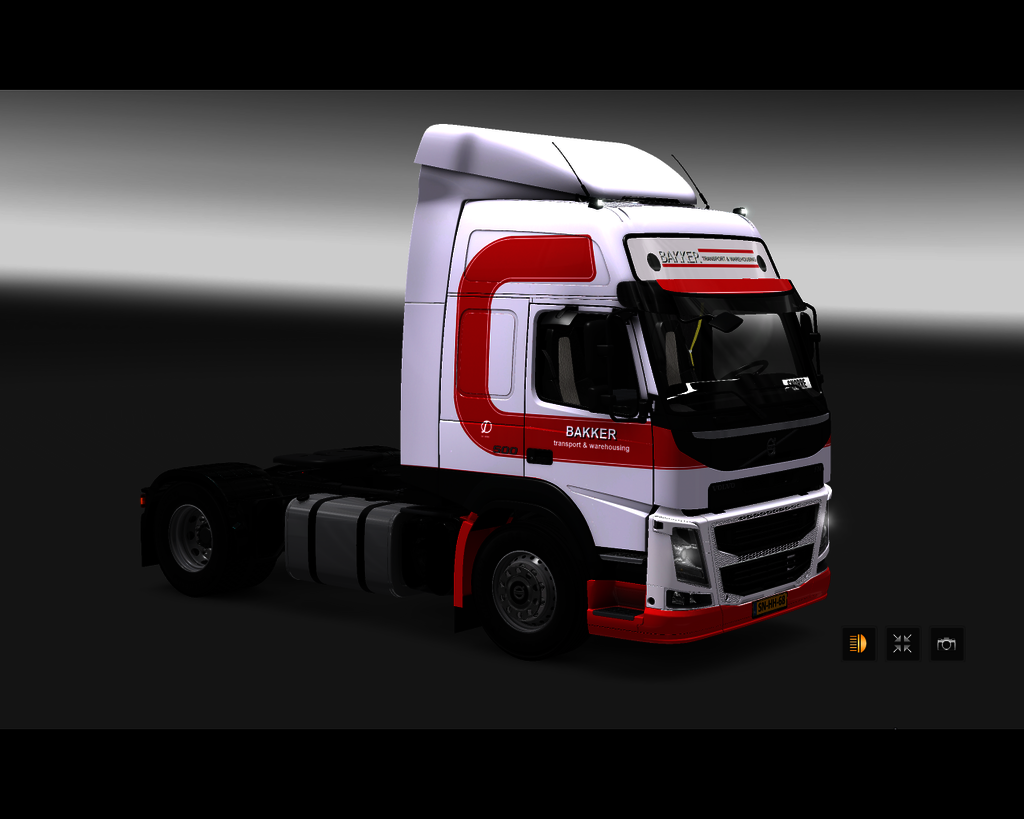 ets2 Volvo FM 2014 4x2 Bakker transport & warehous - prive skin ets2