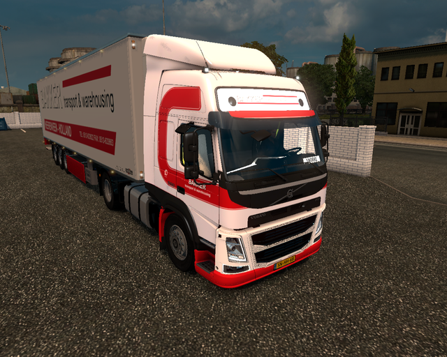 ets2 Volvo FM 2014 4x2 + Chereau coolliner Bakker  prive skin ets2