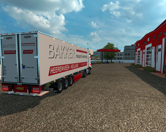 ets2 Volvo FM 2014 4x2 + Chereau coolliner Bakker  prive skin ets2