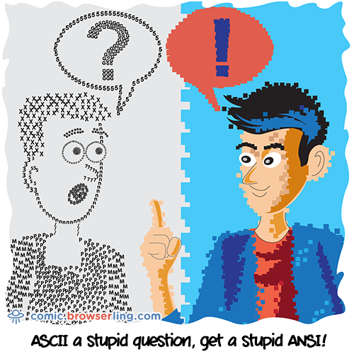 ASCII/ANSI - Web Joke Tech Jokes