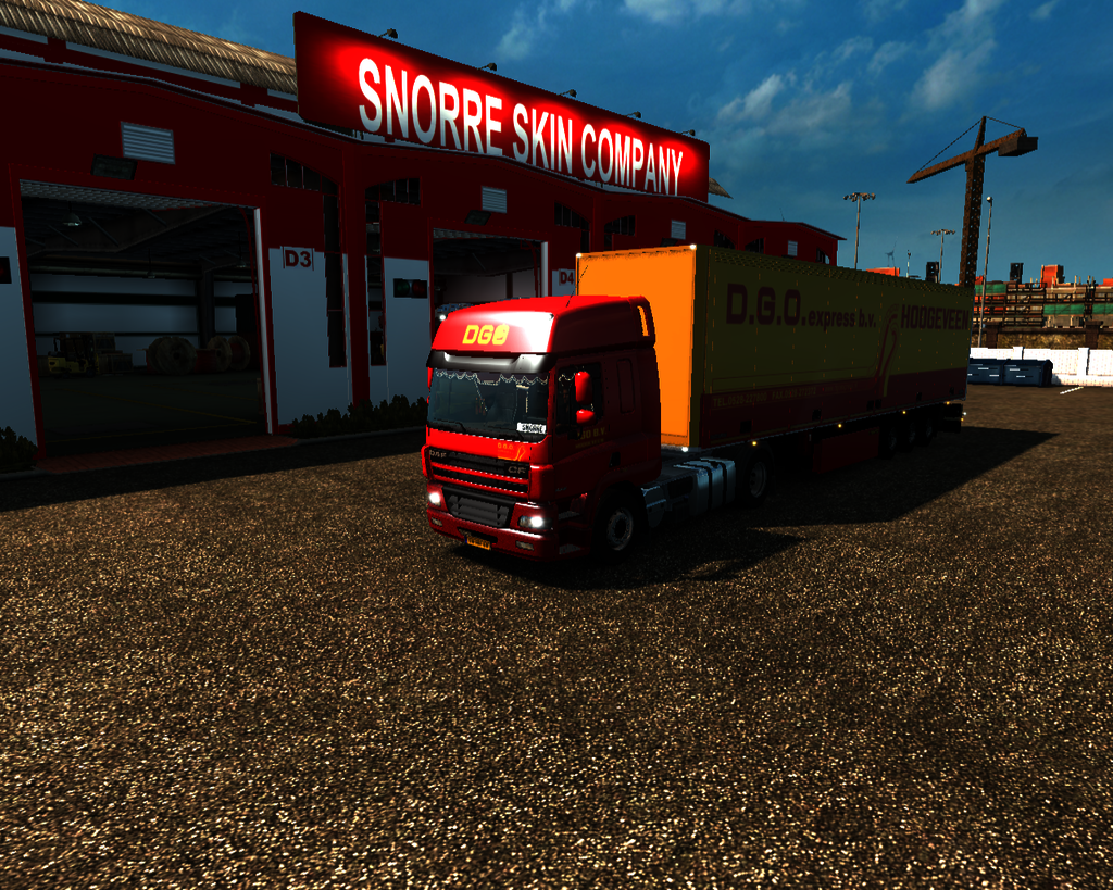 ets2 Daf CF 4x2 + Schmitz zonder koeler D.G.O - prive skin ets2