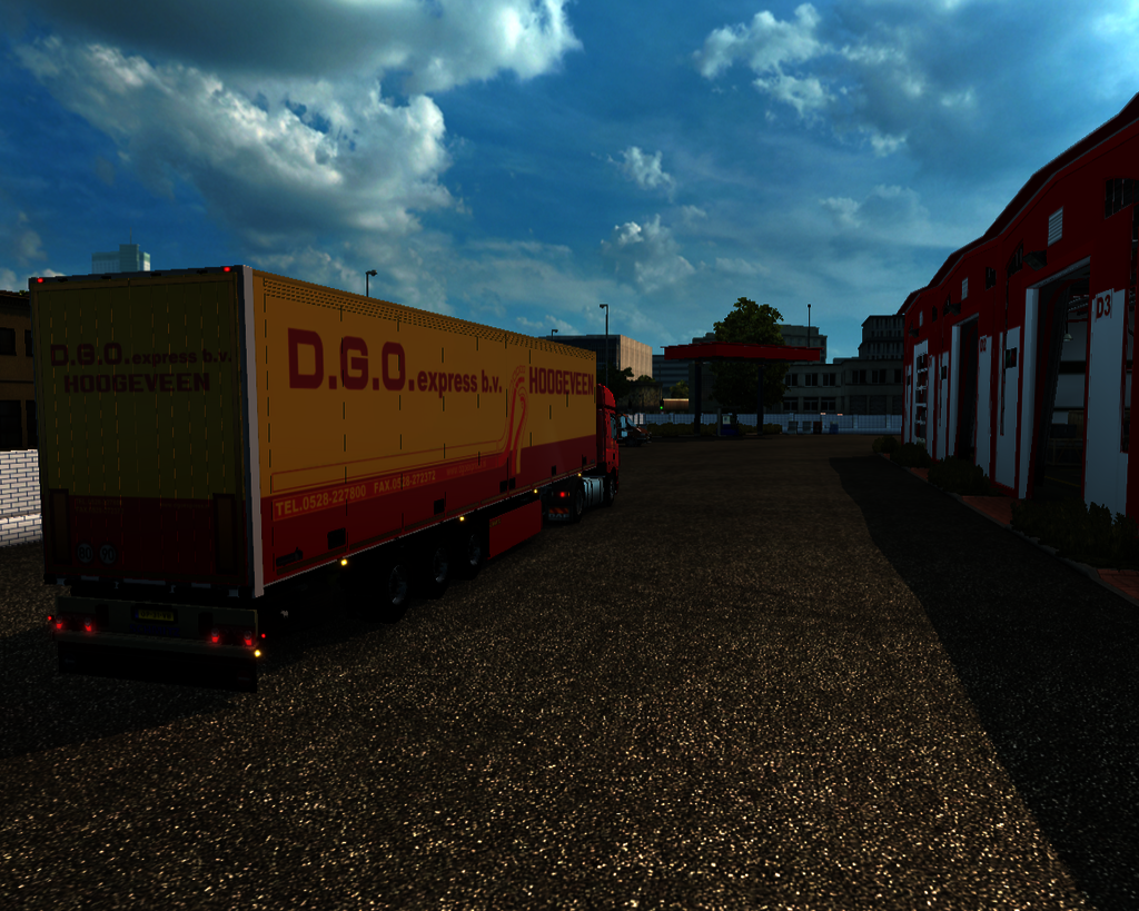 ets2 Daf CF 4x2 + Schmitz zonder koeler D.G.O - prive skin ets2