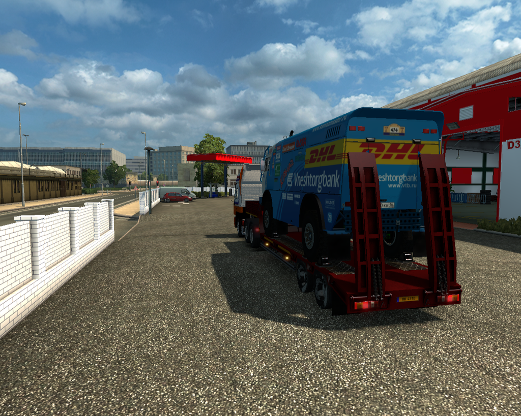 ets2 Man F2000 Commander Kindt + oprijtrailer + Ka - prive skin ets2