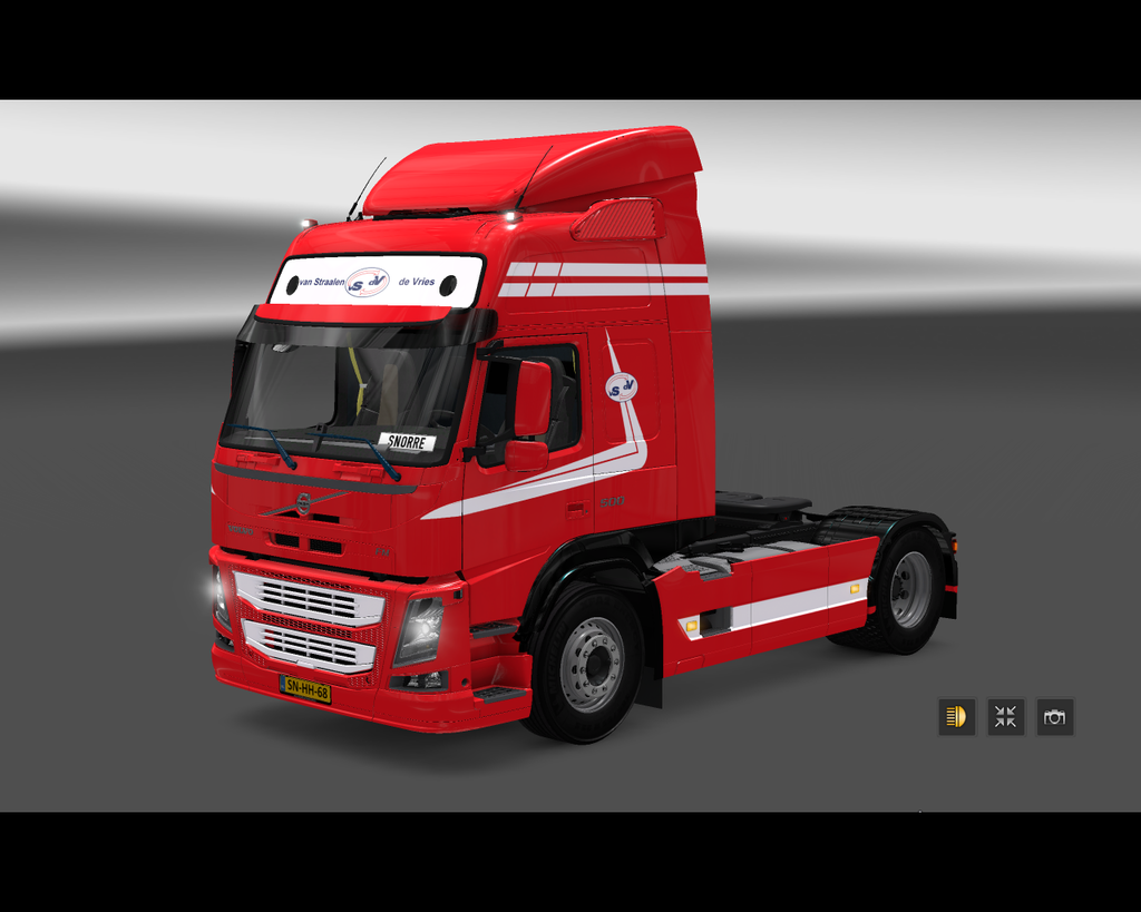 ets2 Volvo FM 2015 4x2 van Straalen de Vries trans - prive skin ets2