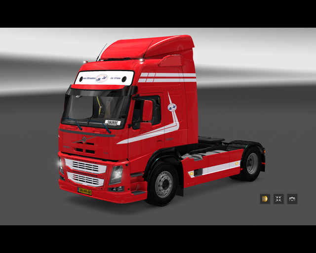 ets2 Volvo FM 2015 4x2 van Straalen de Vries trans prive skin ets2