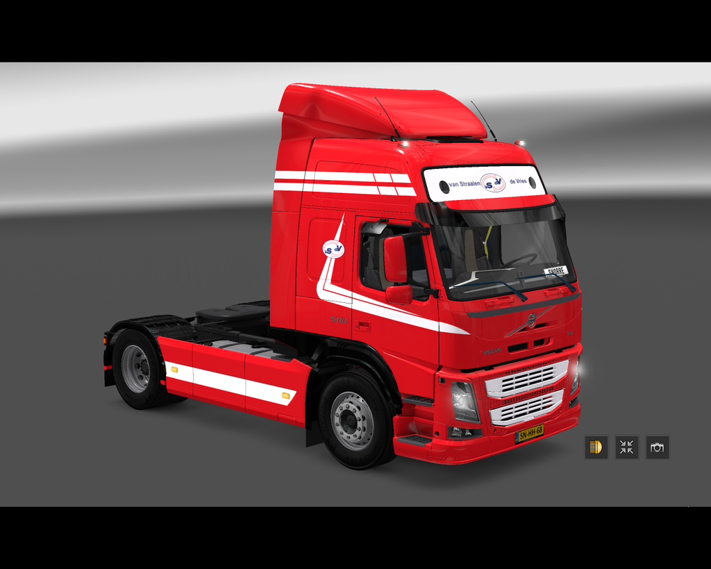 ets2 Volvo FM 2015 4x2 van Straalen de Vries trans - prive skin ets2