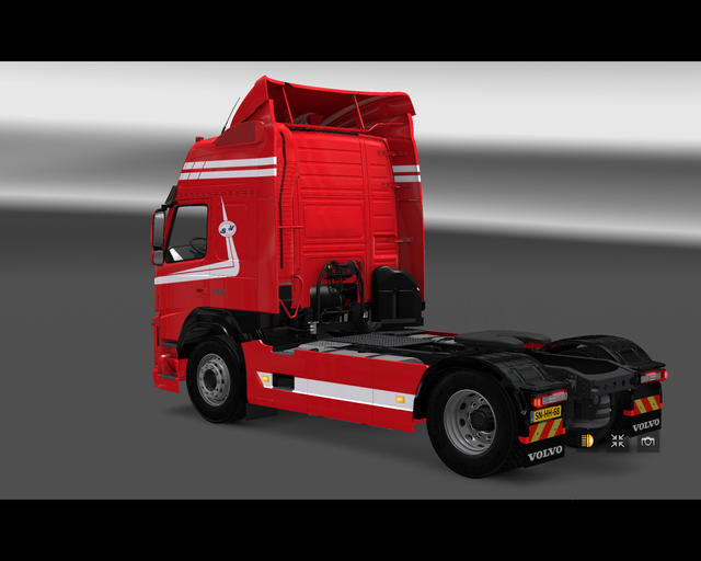 ets2 Volvo FM 2015 4x2 van Straalen de Vries trans prive skin ets2