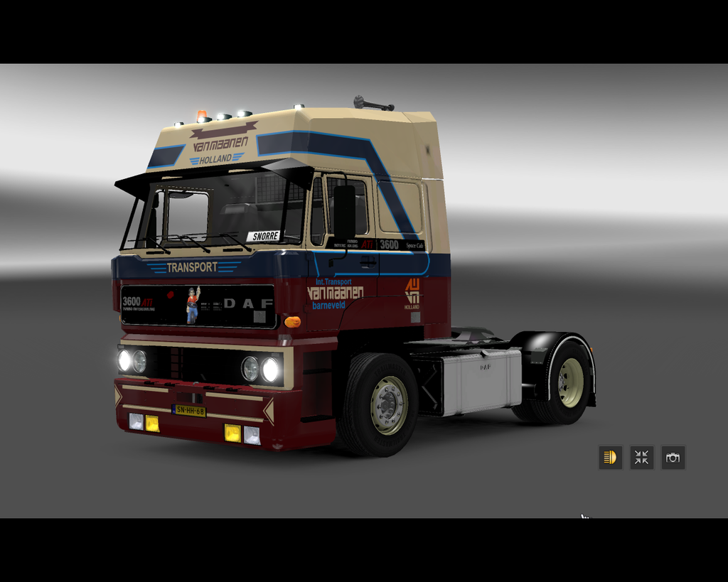 ets2 DAF 3600 ati 4X2 van Maanen Int - prive skin ets2