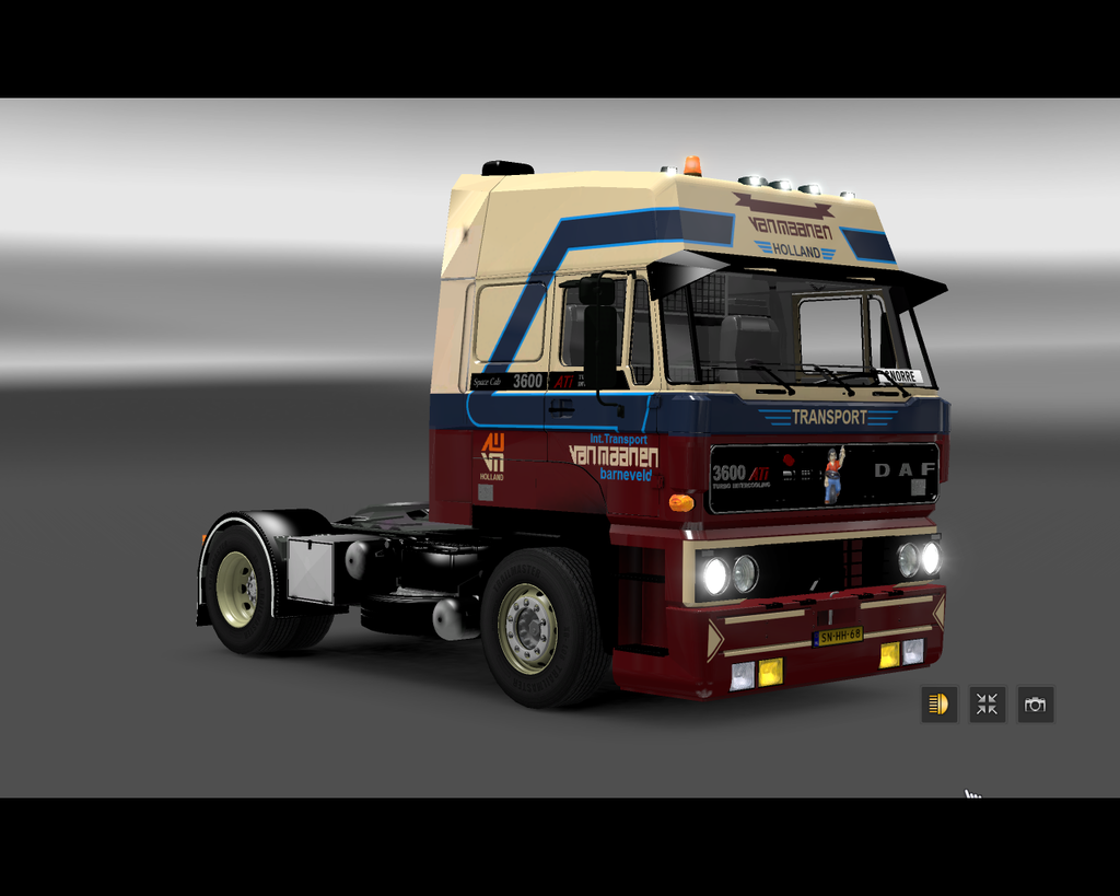 ets2 DAF 3600 ati 4X2 van Maanen Int - prive skin ets2