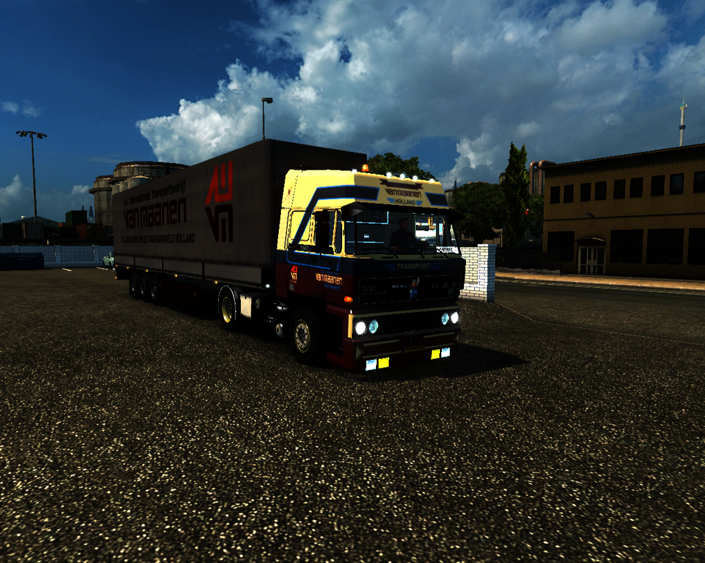 ets2 DAF 3600 ati 4X2 + Schmitz Huiftrailer van Ma - prive skin ets2