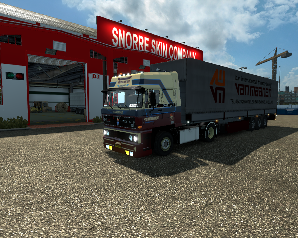 ets2 DAF 3600 ati 4X2 + Schmitz Huiftrailer van Ma - prive skin ets2