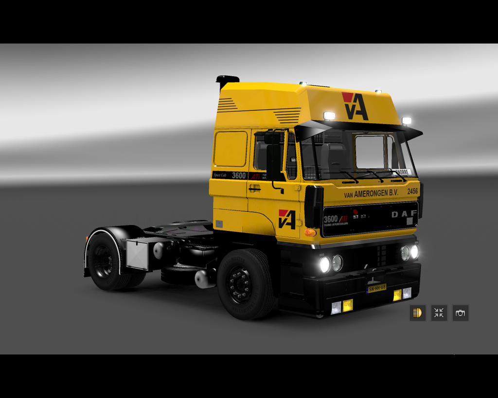 ets2 Daf 3600 ATI intercooler 4x2 van Amerongen Tr - prive skin ets2
