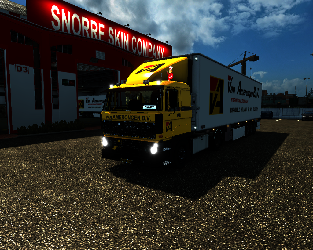 ets2 Daf 3600 ATI intercooler 4x2 lowcab + Chereau Picture prive skin