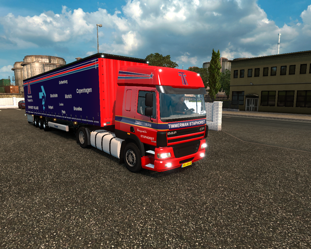 ets2 Daf CF 4x2 + Krone Profiliner Timmerman Trans prive skin ets2