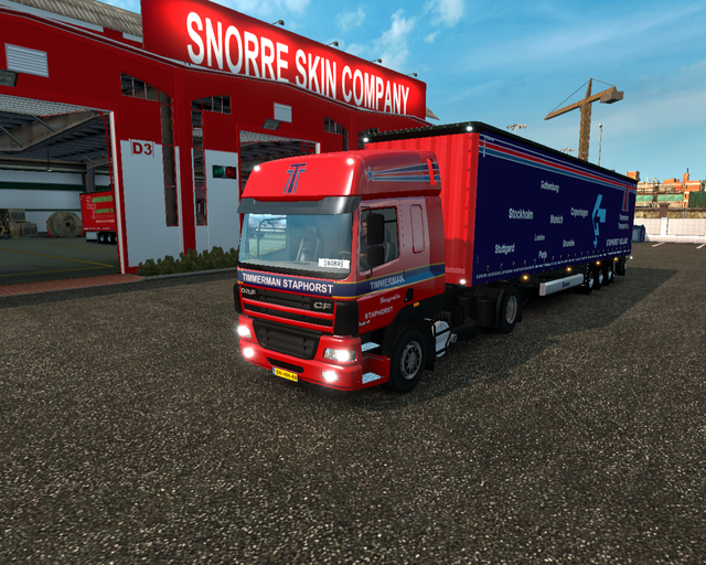 ets2 Daf CF 4x2 + Krone Profiliner Timmerman Trans prive skin ets2