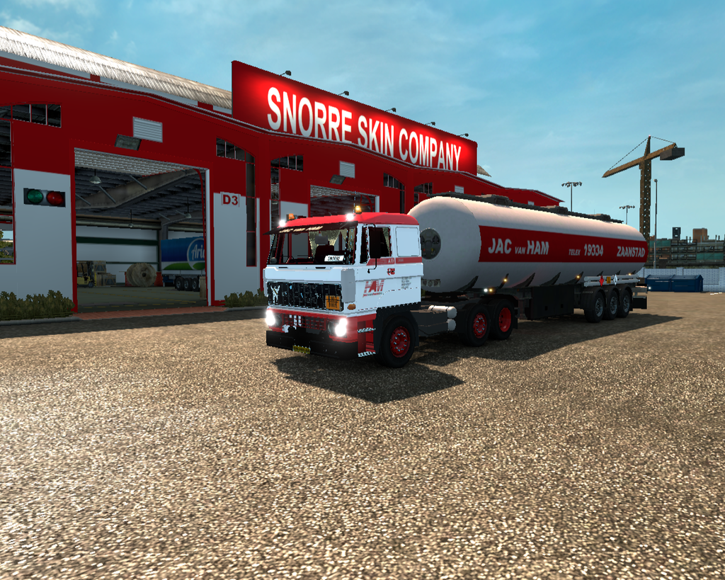 ets2 Daf 3600 Ati turbo cooler 6x2 lowcab + Chemic - prive skin ets2