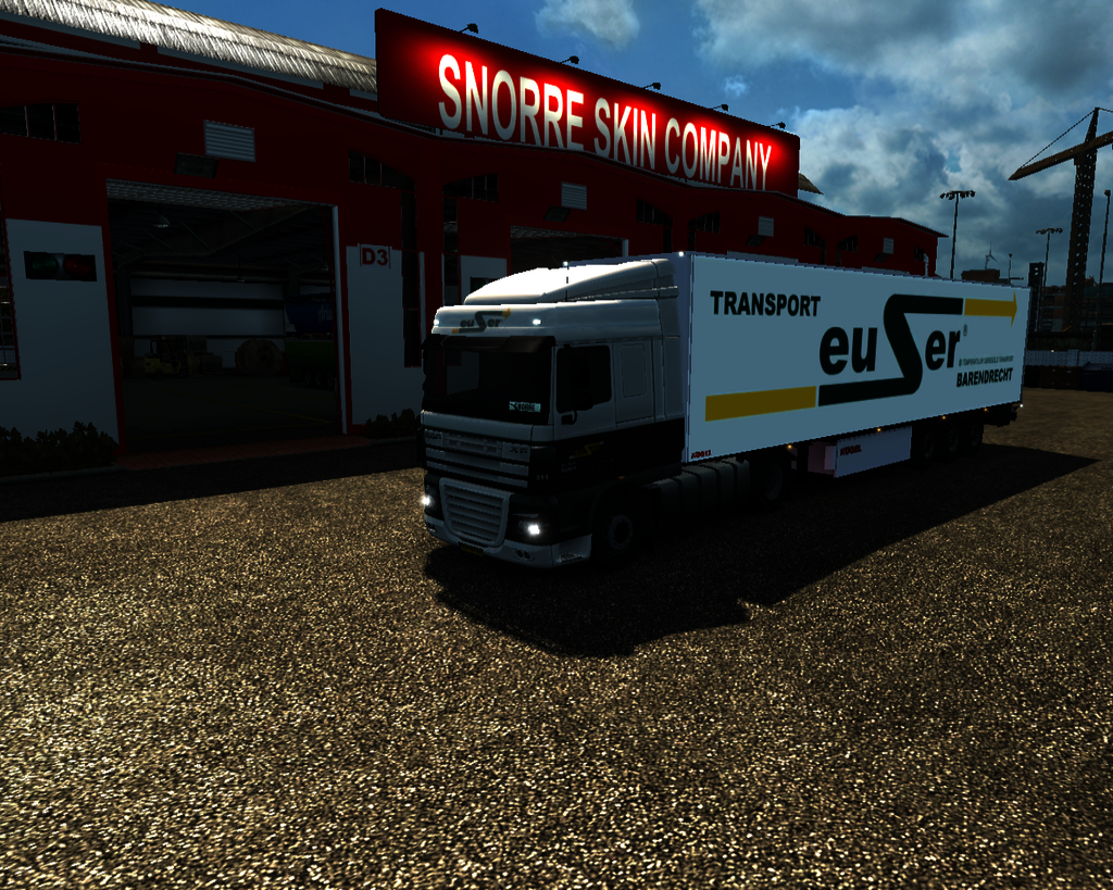 ets2 Daf 105 XF 4x2 + Kogel Coolliner Euser Transp - prive skin ets2