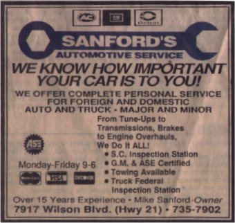 Engine Repair Sanford's Automotive Service