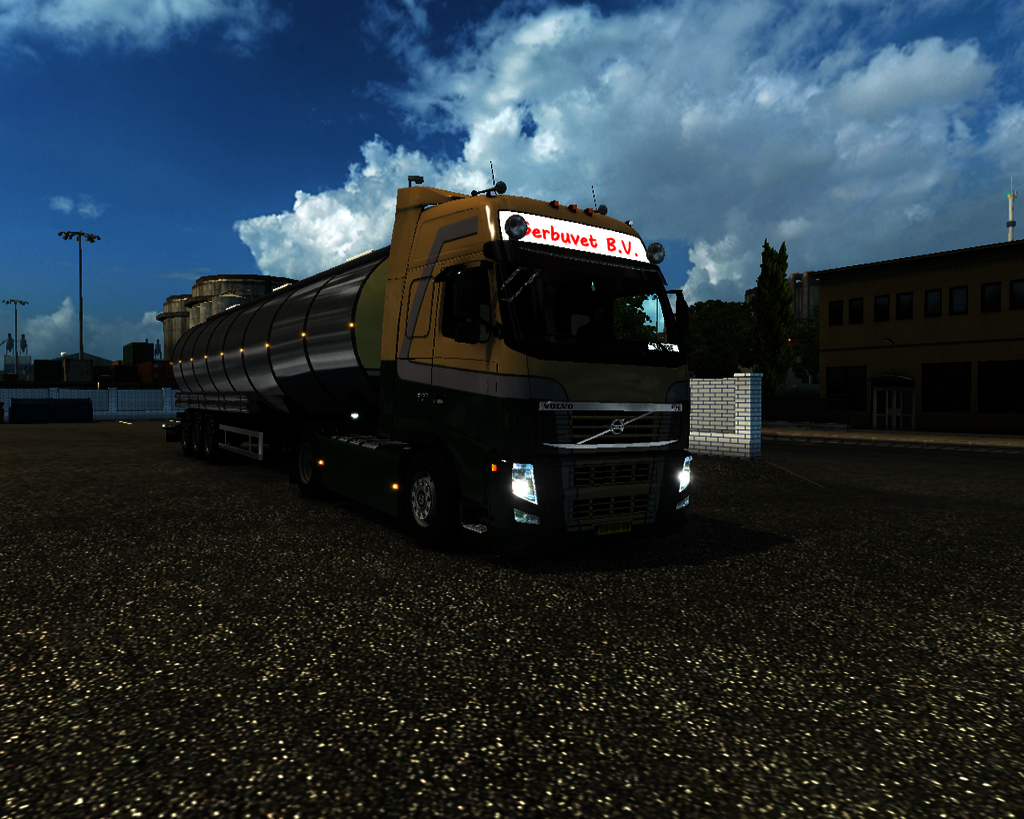 ets2 Volvo FH Classic 4x2 + van Hool Tanktrailer G - prive skin ets2