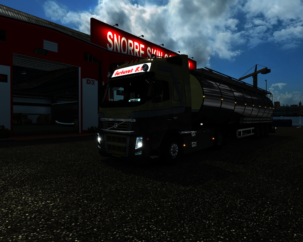 ets2 Volvo FH Classic 4x2 + van Hool Tanktrailer G - prive skin ets2