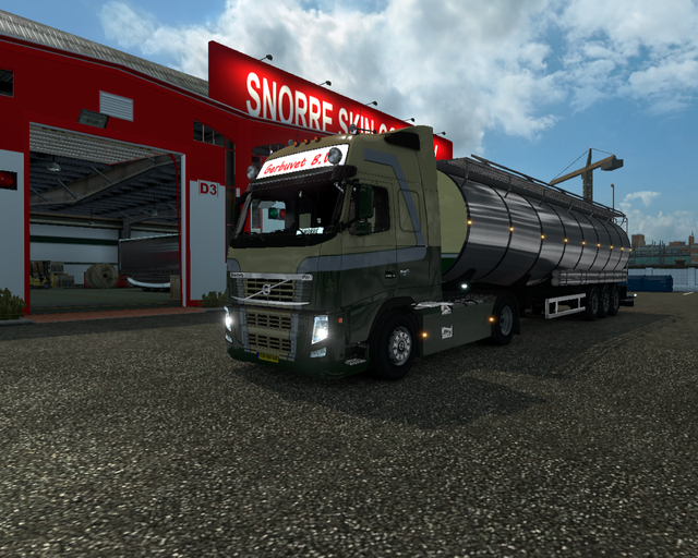 ets2 Volvo FH Classic 4x2 + van Hool Tanktrailer G prive skin ets2