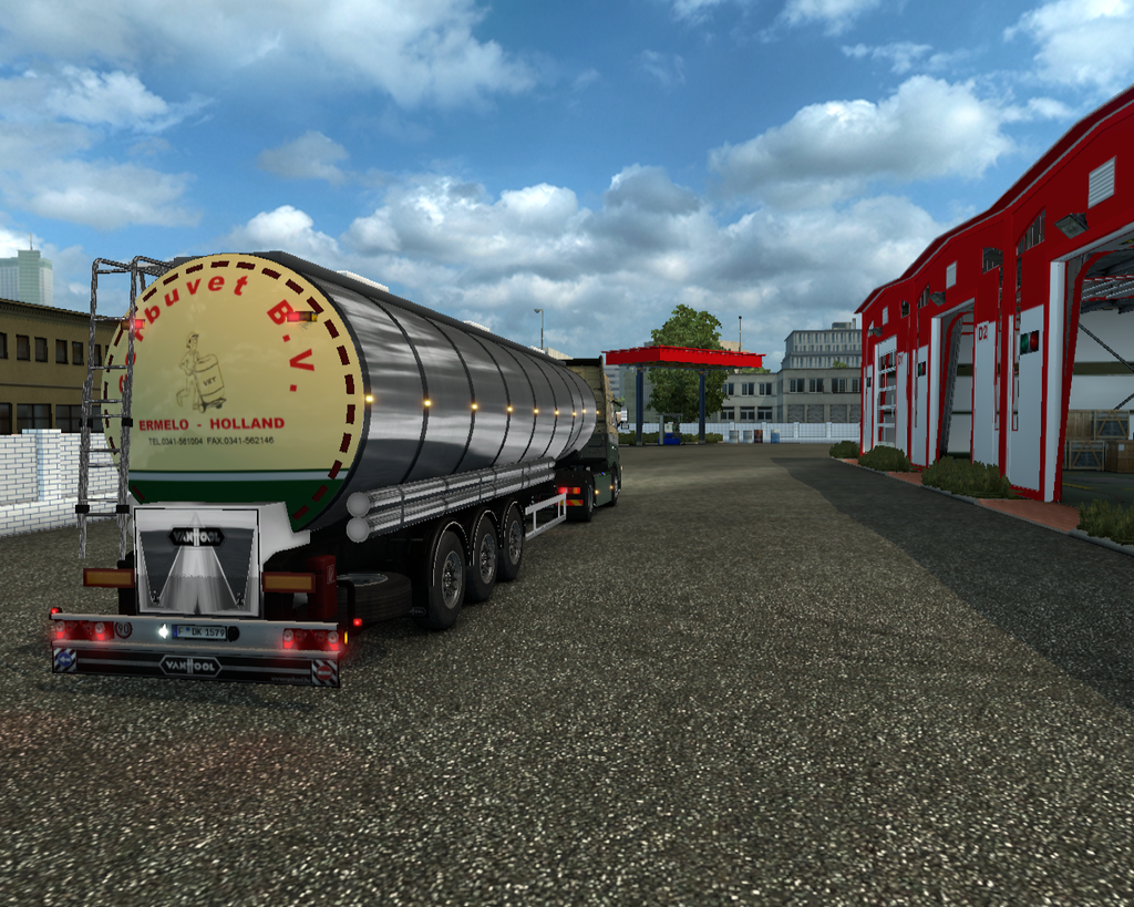 ets2 Volvo FH Classic 4x2 + van Hool Tanktrailer G - prive skin ets2