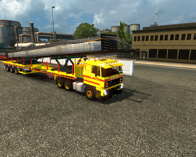 ets2 Daf 2800 6x4 + Brohuis long trailer Klomp int prive skin ets2