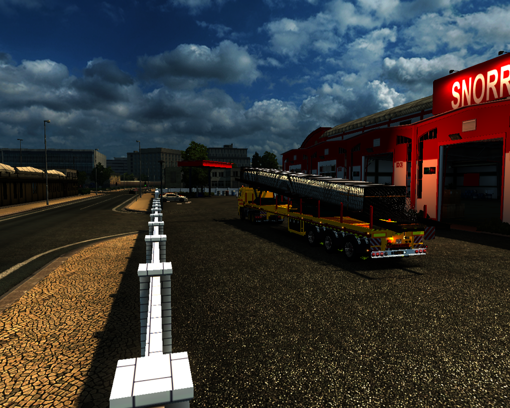 ets2 Daf 2800 6x4 + Brohuis long trailer Klomp int - prive skin ets2