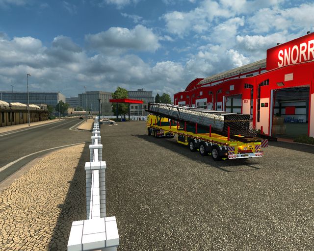 ets2 Daf 2800 6x4 + Brohuis long trailer Klomp int prive skin ets2