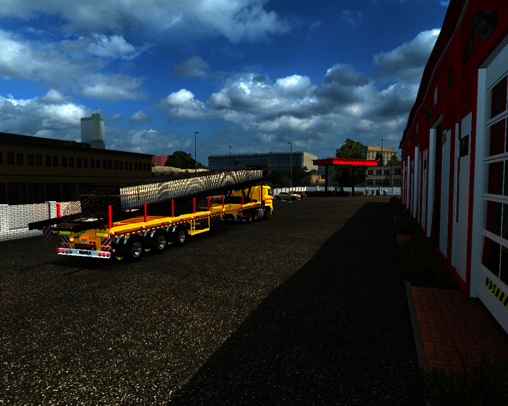ets2 Daf 2800 6x4 + Brohuis long trailer Klomp int - prive skin ets2