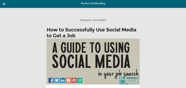 Job Seeker   Perfect Profile Blog Perfect profile