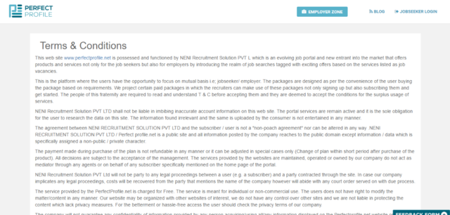 Terms   Conditions â€“ Perfectprofile.net Perfect profile